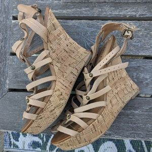 Guess Tan Wedges